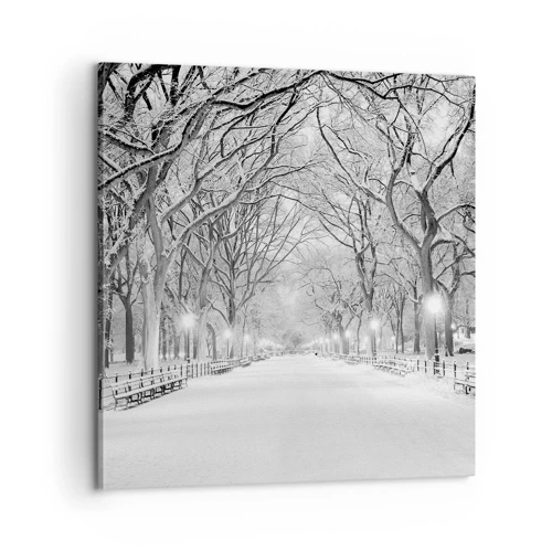 Bild auf Leinwand - Leinwandbild - Vier Jahreszeiten - Winter - 60x60 cm