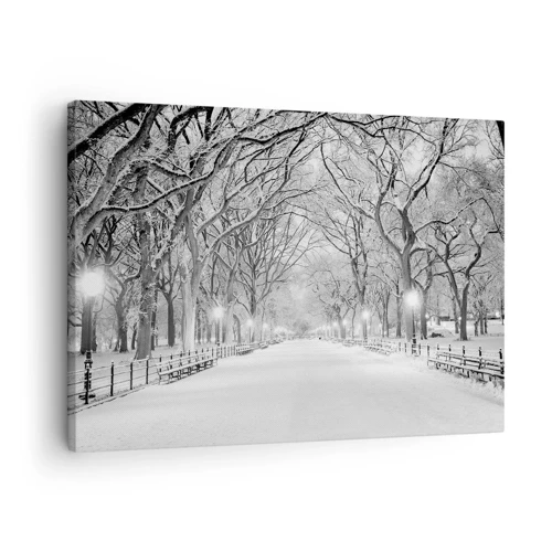 Bild auf Leinwand - Leinwandbild - Vier Jahreszeiten - Winter - 70x50 cm