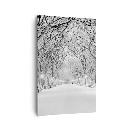 Bild auf Leinwand - Leinwandbild - Vier Jahreszeiten - Winter - 80x120 cm