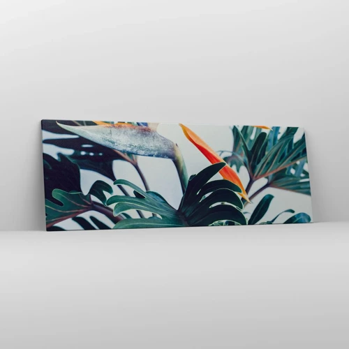 Bild auf Leinwand - Leinwandbild - Vogelbusch - 140x50 cm
