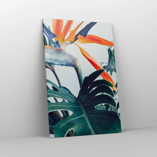 Bild auf Leinwand - Leinwandbild - Vogelbusch - 80x120 cm