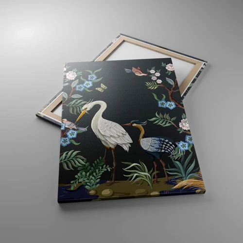 Bild auf Leinwand - Leinwandbild - Vogelparade - 70x100 cm
