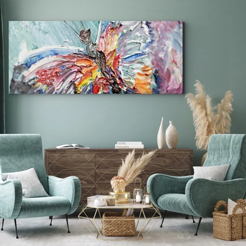 Bild auf Leinwand - Leinwandbild - Von der Natur gemalt - 100x40 cm