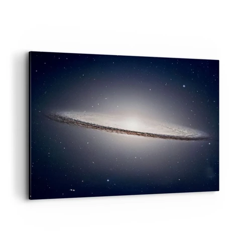 Bild auf Leinwand - Leinwandbild - Vor langer Zeit in einer weit entfernten Galaxie ... - 100x70 cm