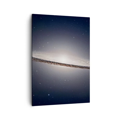 Bild auf Leinwand - Leinwandbild - Vor langer Zeit in einer weit entfernten Galaxie ... - 50x70 cm