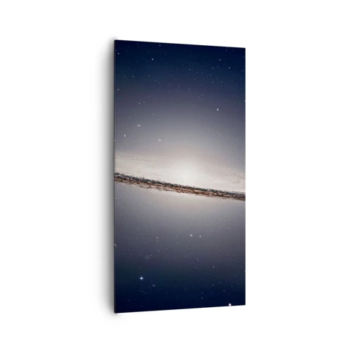 Bild auf Leinwand - Leinwandbild - Vor langer Zeit in einer weit entfernten Galaxie ... - 65x120 cm