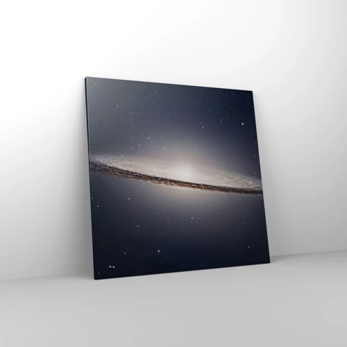 Bild auf Leinwand - Leinwandbild - Vor langer Zeit in einer weit entfernten Galaxie ... - 70x70 cm