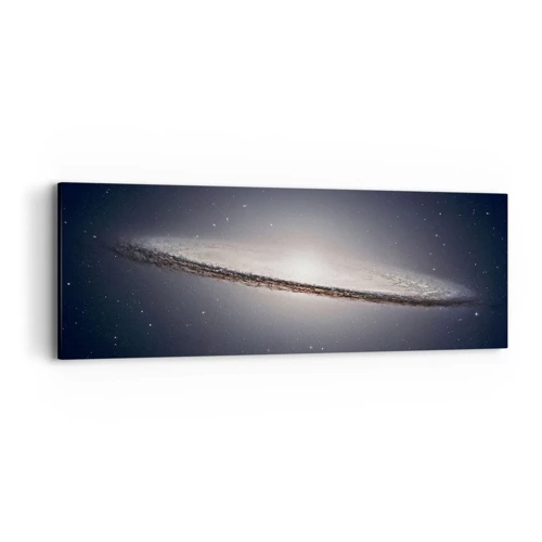 Bild auf Leinwand - Leinwandbild - Vor langer Zeit in einer weit entfernten Galaxie ... - 90x30 cm