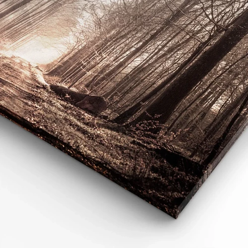 Bild auf Leinwand - Leinwandbild - Waldkathedrale - 120x80 cm