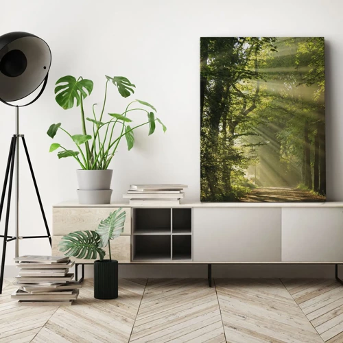 Bild auf Leinwand - Leinwandbild - Waldmoment - 45x80 cm