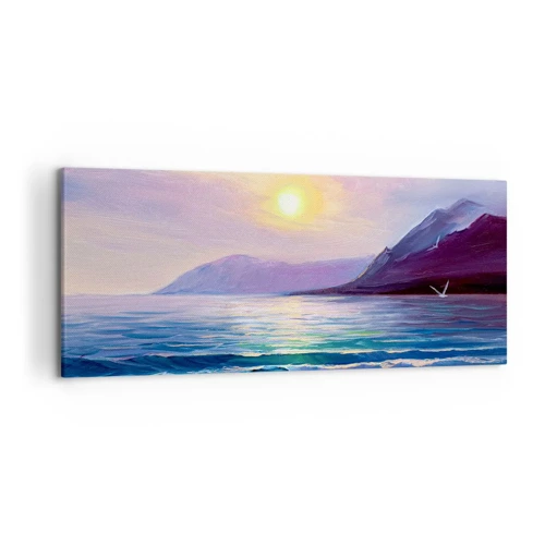 Bild auf Leinwand - Leinwandbild - Wasser- und Luftkristall - 120x50 cm