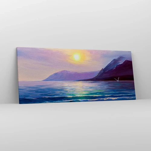 Bild auf Leinwand - Leinwandbild - Wasser- und Luftkristall - 120x50 cm