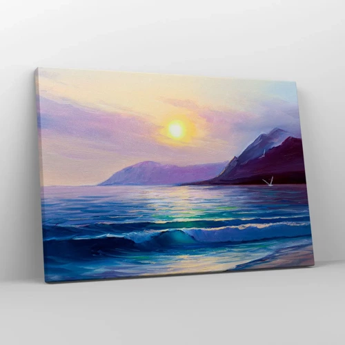 Bild auf Leinwand - Leinwandbild - Wasser- und Luftkristall - 70x50 cm