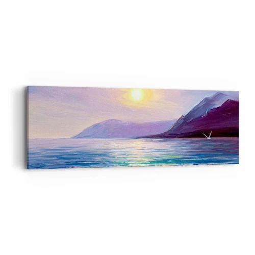 Bild auf Leinwand - Leinwandbild - Wasser- und Luftkristall - 90x30 cm