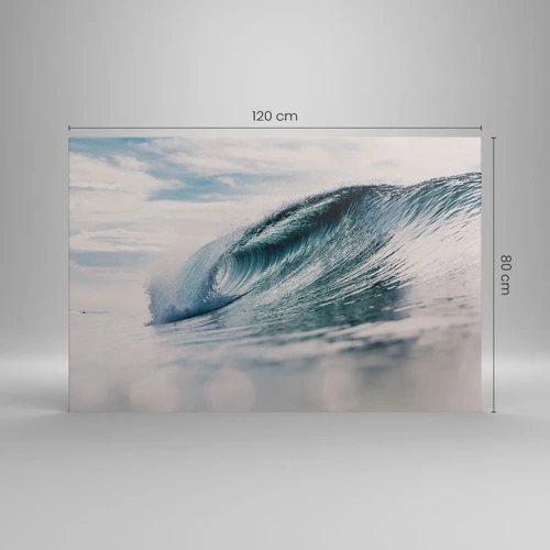 Bild auf Leinwand - Leinwandbild - Wasserspitze - 120x80 cm
