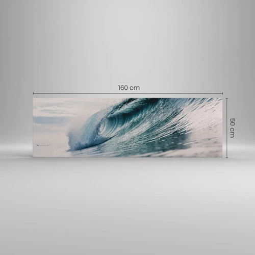 Bild auf Leinwand - Leinwandbild - Wasserspitze - 160x50 cm