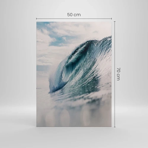 Bild auf Leinwand - Leinwandbild - Wasserspitze - 50x70 cm