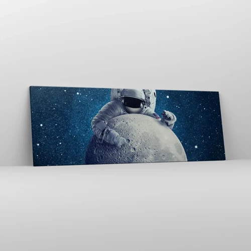 Bild auf Leinwand - Leinwandbild - Weltraumjoker - 140x50 cm