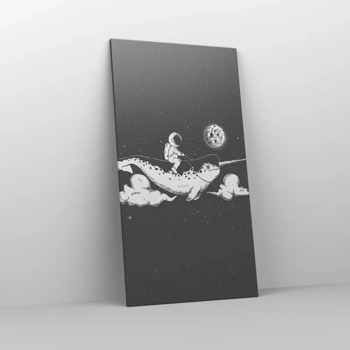Bild auf Leinwand - Leinwandbild - Weltraumreiter - 65x120 cm