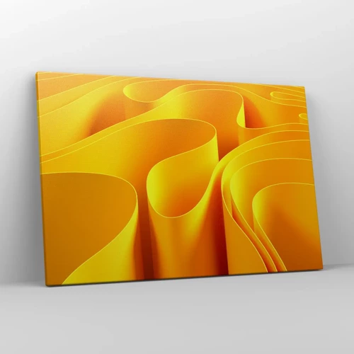 Bild auf Leinwand - Leinwandbild - Wie Sonnenwellen - 120x80 cm