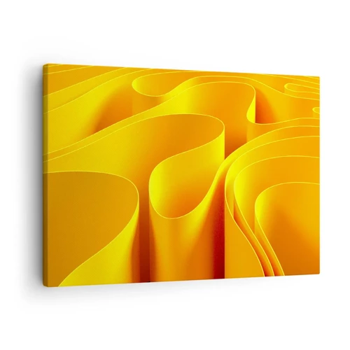 Bild auf Leinwand - Leinwandbild - Wie Sonnenwellen - 70x50 cm