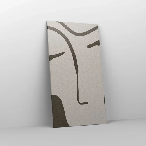 Bild auf Leinwand - Leinwandbild - Wie ein Modigliani-Gemälde - 55x100 cm