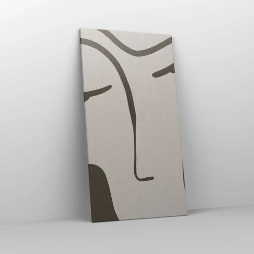 Bild auf Leinwand - Leinwandbild - Wie ein Modigliani-Gemälde - 65x120 cm