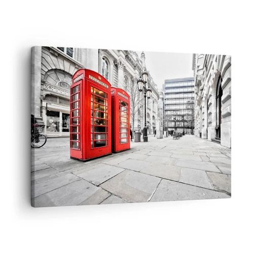 Bild auf Leinwand - Leinwandbild - Willkommen in London - 70x50 cm