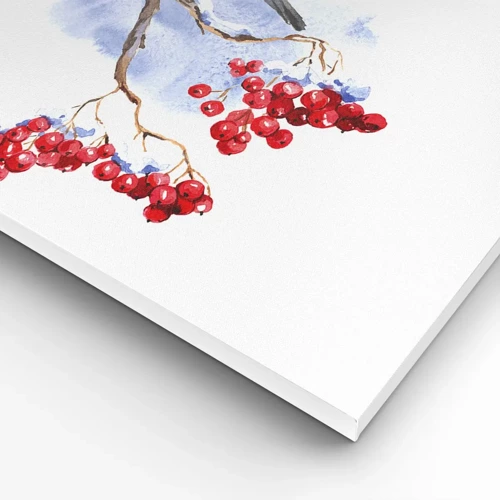 Bild auf Leinwand - Leinwandbild - Winter in Farbe - 60x60 cm
