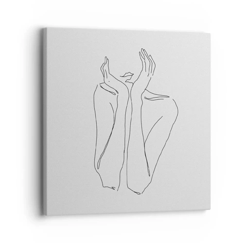 Bild auf Leinwand - Leinwandbild - Wovon Mädchen träumen - 30x30 cm