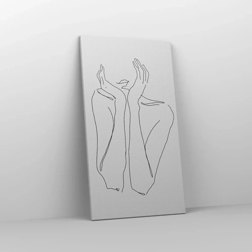 Bild auf Leinwand - Leinwandbild - Wovon Mädchen träumen - 45x80 cm