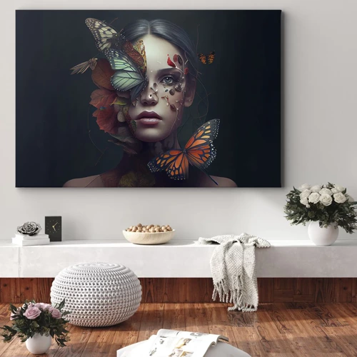 Bild auf Leinwand - Leinwandbild - Wunderbare Metamorphose - 120x80 cm