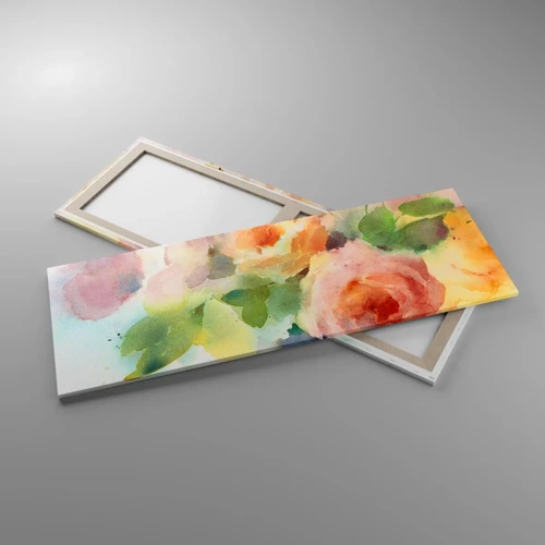 Bild auf Leinwand - Leinwandbild - Zart wie Aquarell - 140x50 cm