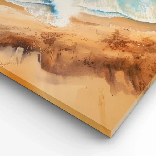 Bild auf Leinwand - Leinwandbild - Zurückkehrende Welle - 60x60 cm