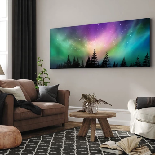 Bild auf Leinwand - Leinwandbild - weiße Magie - 100x40 cm