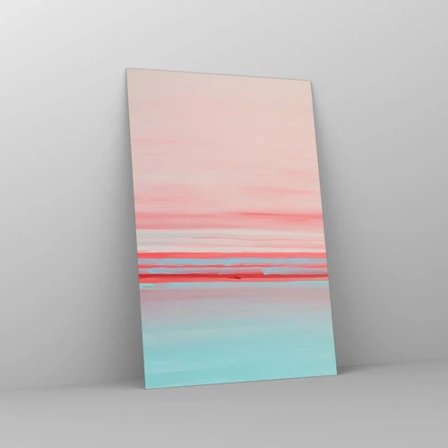 Glasbild - Bild auf glas - Abstraktion im Morgengrauen - 80x120 cm