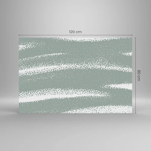 Glasbild - Bild auf glas - Abstraktion im Winterklima - 120x80 cm