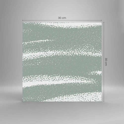 Glasbild - Bild auf glas - Abstraktion im Winterklima - 30x30 cm