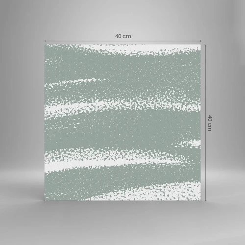 Glasbild - Bild auf glas - Abstraktion im Winterklima - 40x40 cm