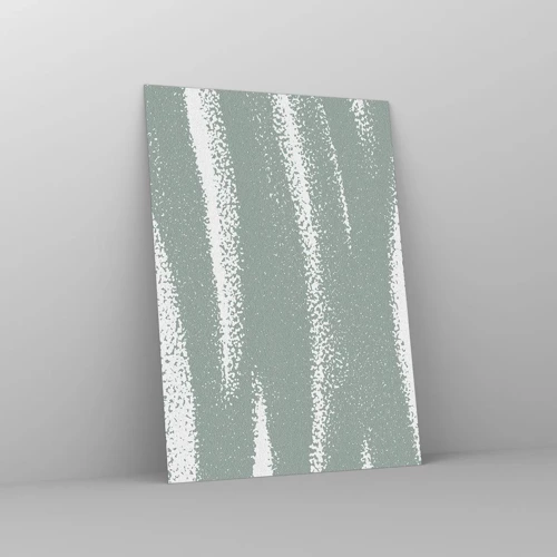 Glasbild - Bild auf glas - Abstraktion im Winterklima - 50x70 cm