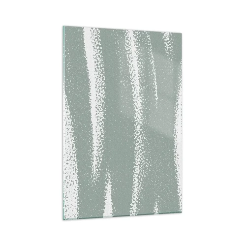 Glasbild - Bild auf glas - Abstraktion im Winterklima - 80x120 cm