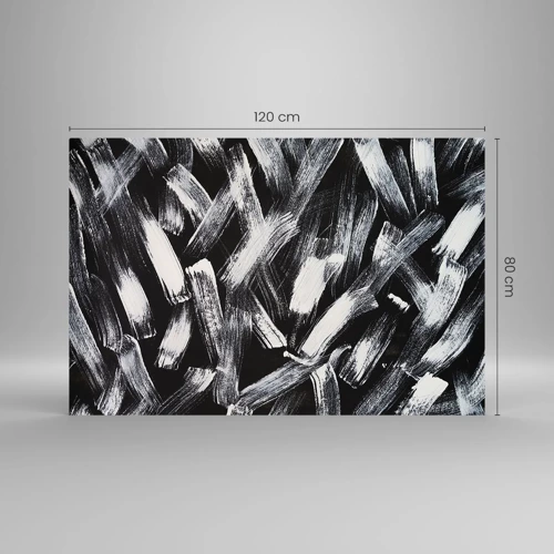 Glasbild - Bild auf glas - Abstraktion im industriellen Geist - 120x80 cm