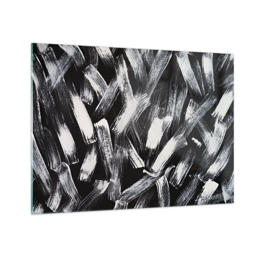 Glasbild - Bild auf glas - Abstraktion im industriellen Geist - 70x50 cm