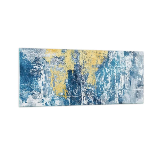 Glasbild - Bild auf glas - Abstraktion voller Wetter - 100x40 cm