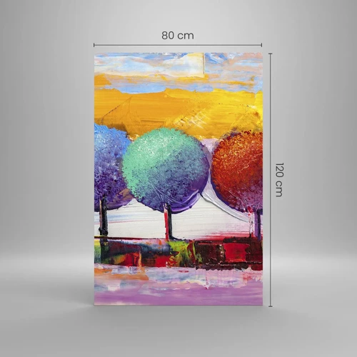 Glasbild - Bild auf glas - Aller guten Dinge sind drei - 80x120 cm