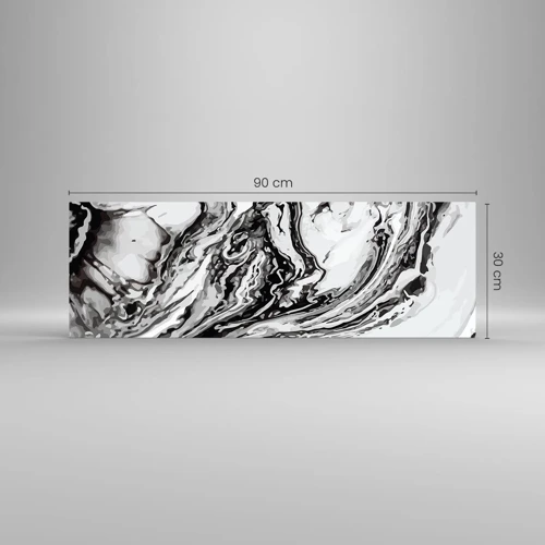 Glasbild - Bild auf glas - Am Anfang war Chaos - 90x30 cm