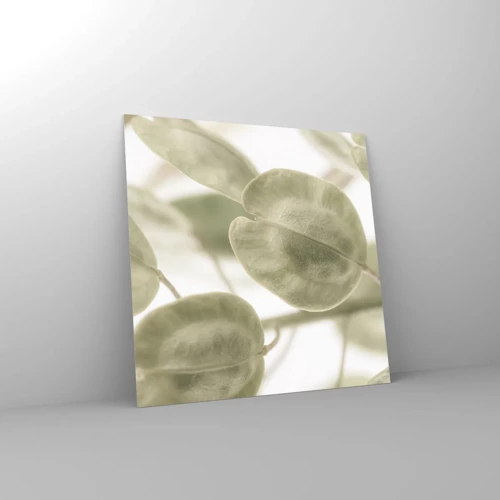 Glasbild - Bild auf glas - Am Anfang waren Blätter... - 30x30 cm