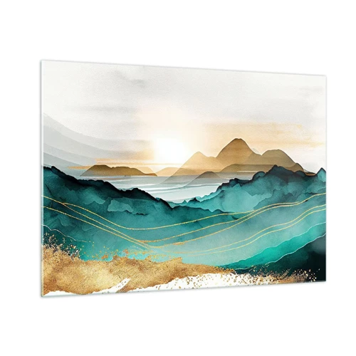 Glasbild - Bild auf glas - Am Rande der Abstraktion – Landschaft - 100x70 cm