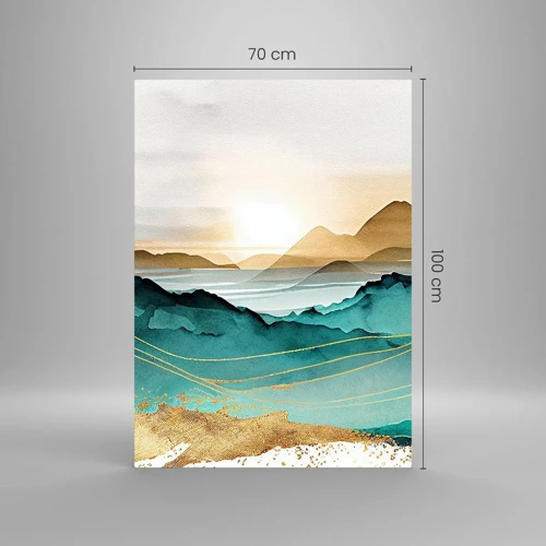 Glasbild - Bild auf glas - Am Rande der Abstraktion – Landschaft - 70x100 cm