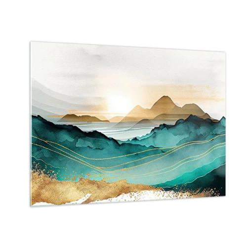 Glasbild - Bild auf glas - Am Rande der Abstraktion – Landschaft - 70x50 cm